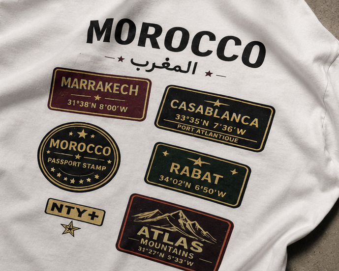 Morocco Passport Edition™ Oversized Tee