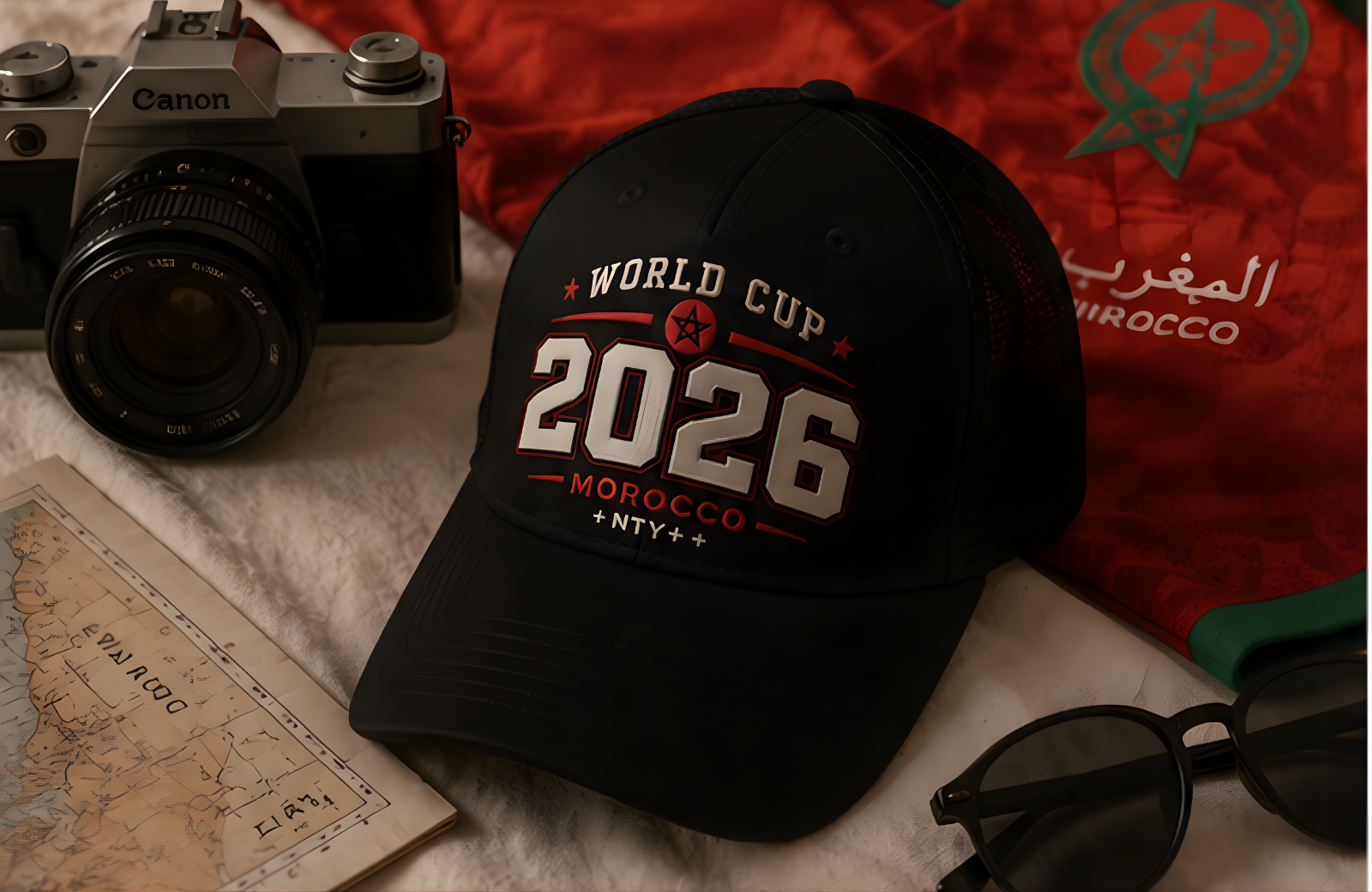 Morocco 2026 World Cup Cap - Black Edition
