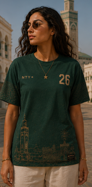 Morocco 26 Supporters Jersey— Casablanca Lion Edition