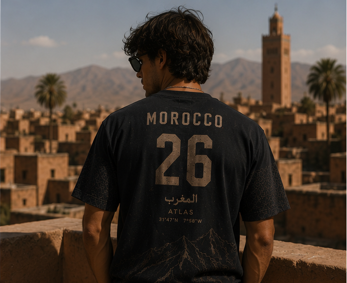 Morocco 26 Supporters Jersey—Atlas Spirit Edition