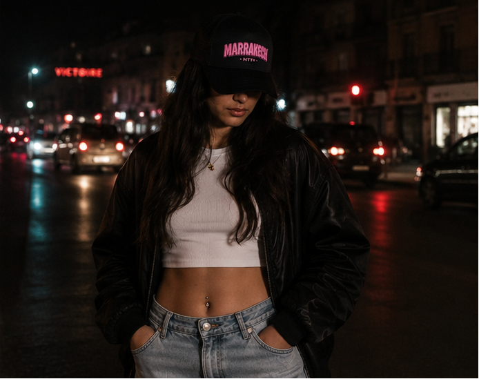 Marrakech Bubble Cap - Black Edition