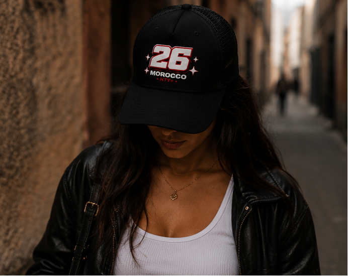 Morocco 26 Cap - Black Edition